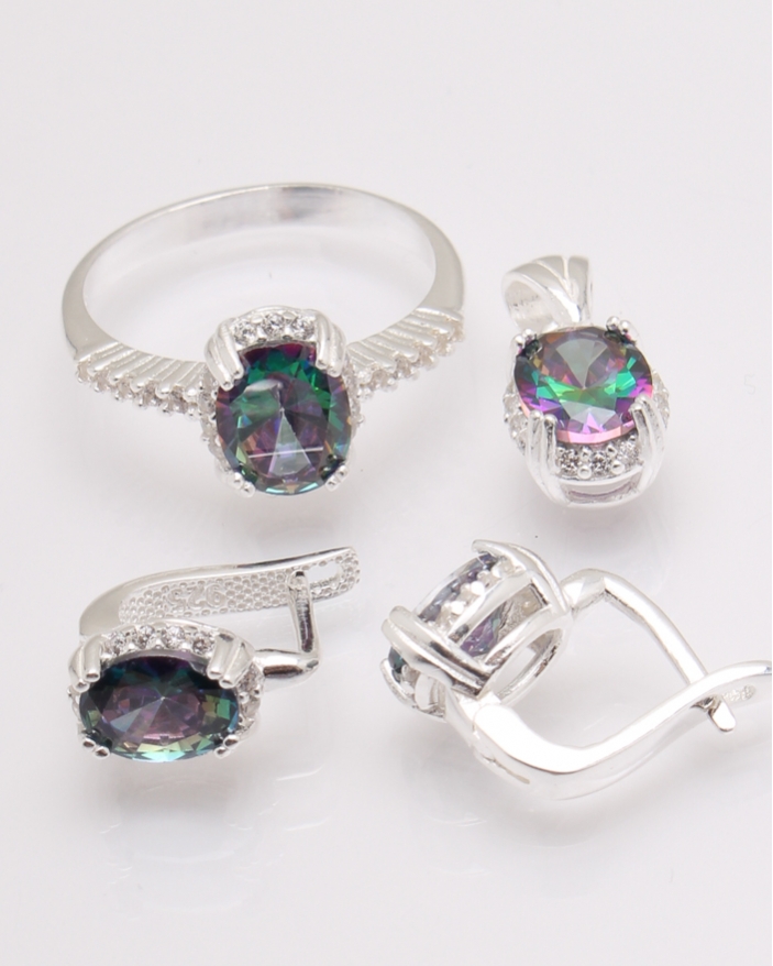 Set argint topaz mistic cod 3-32238, gr10.2