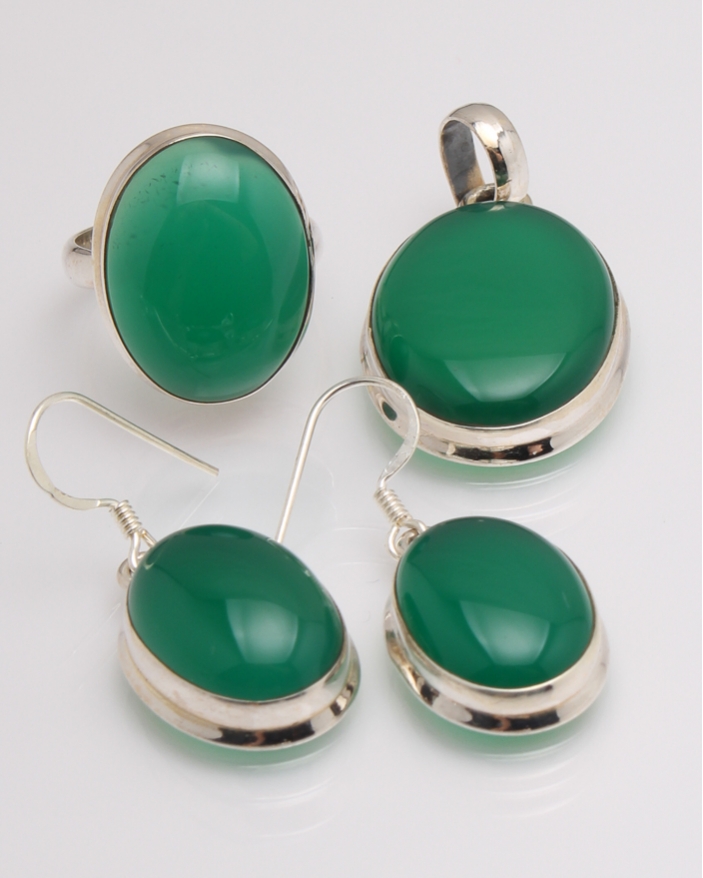 Set argint aventurin cod 3-32343, gr21.8