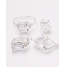 Set argint si cubic zirconia cod 3-33629, gr8.5