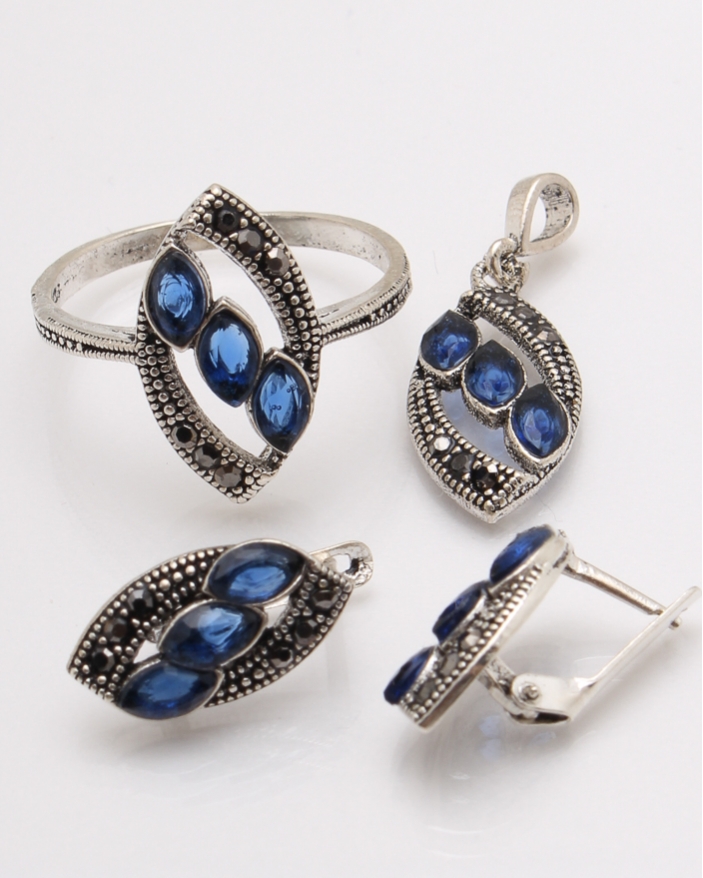 Set argint cu marcasite cod 3-34356, gr6.2