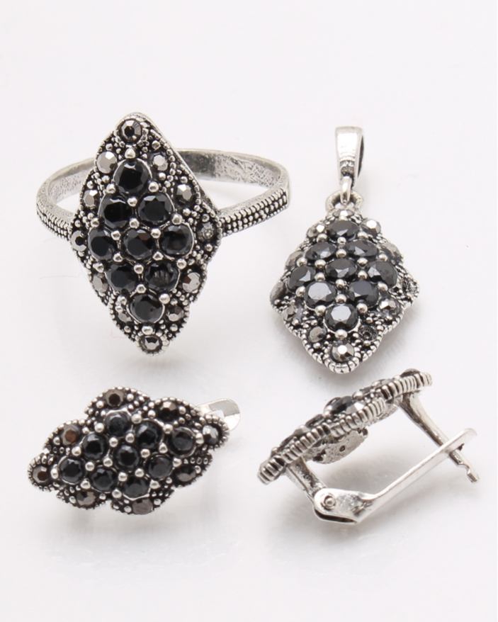 Set argint cu marcasite cod 3-34367, gr7.2