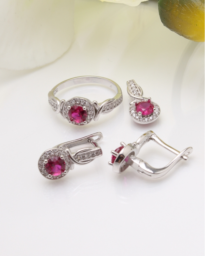 Set argint cu pietricele cod 3-36779, gr7.5