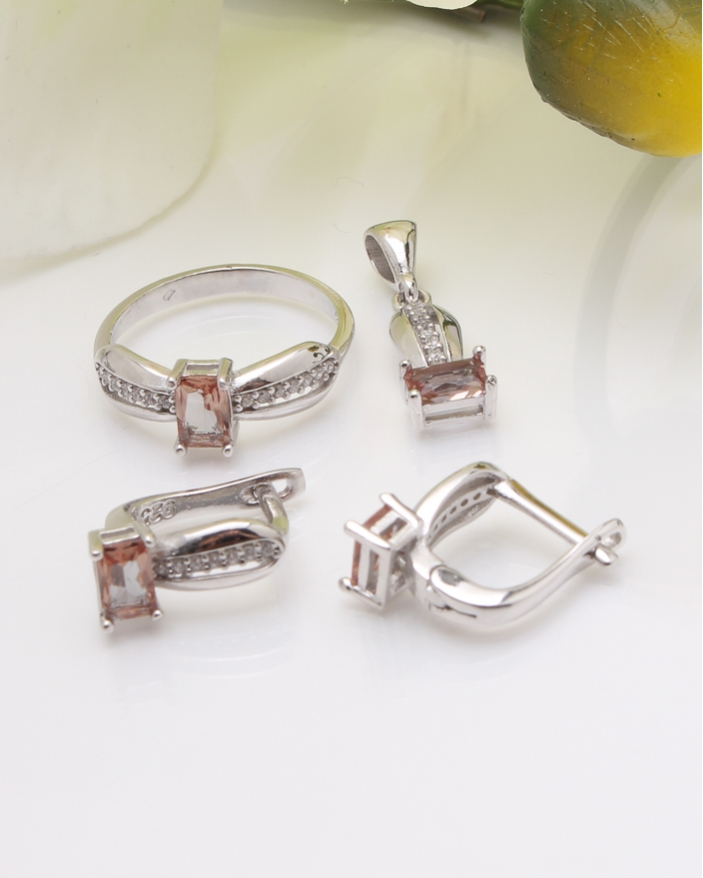Set argint cu pietricele cod 3-36784, gr6.7