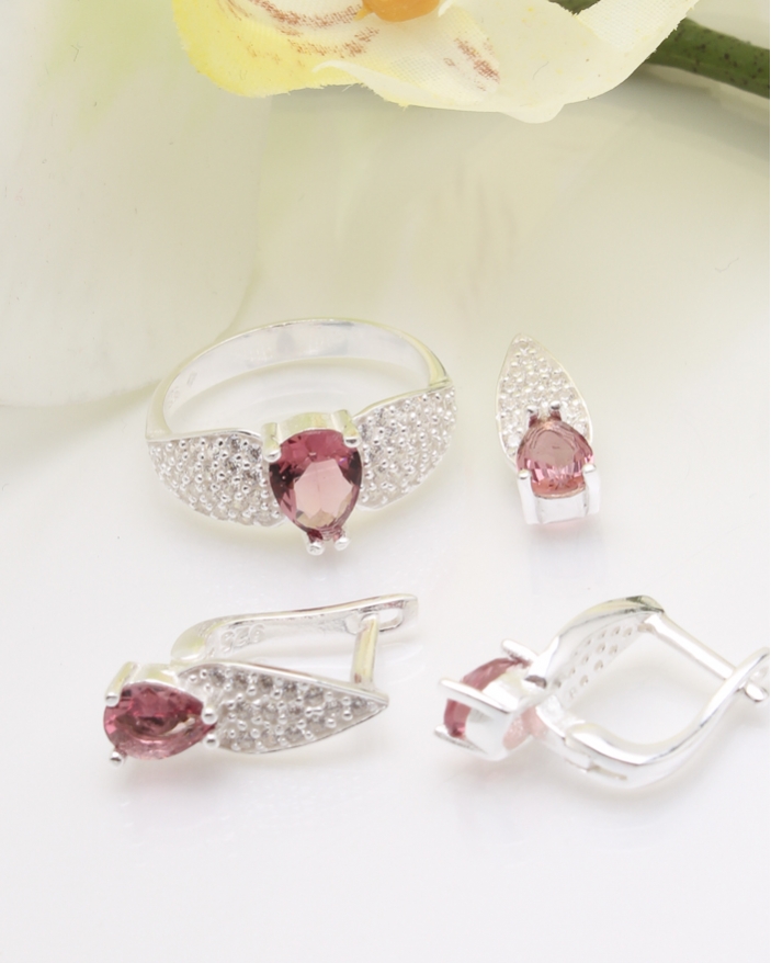 Set argint inima inaripata cod 3-36852, gr7.5
