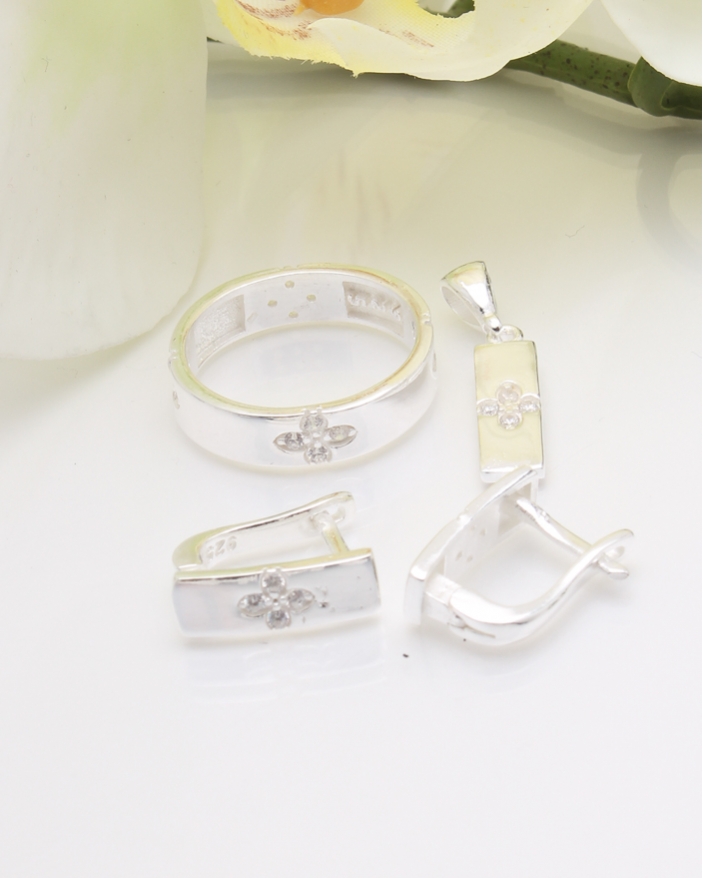 Set argint cu pietricele cod 3-36909, gr7.6