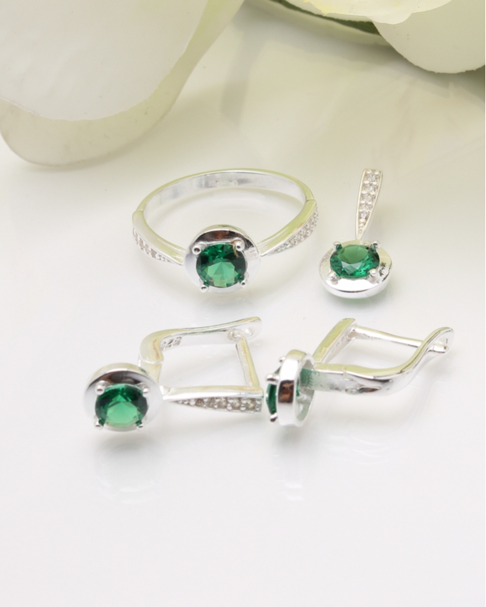 Set argint si cubic zirconia cod 3-37442, gr6.9