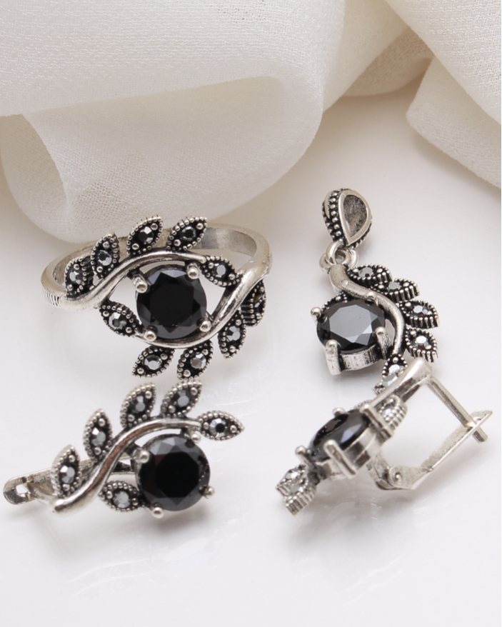 Set argint cu marcasite cod 3-39009, gr9.3