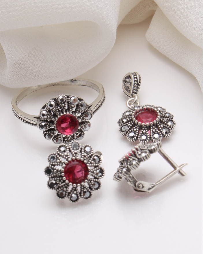Set argint cu marcasite cod 3-39018, gr6.9