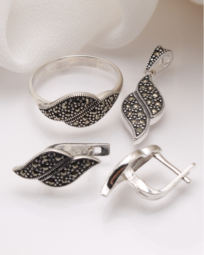 Set argint cu marcasite cod 3-39875, gr8