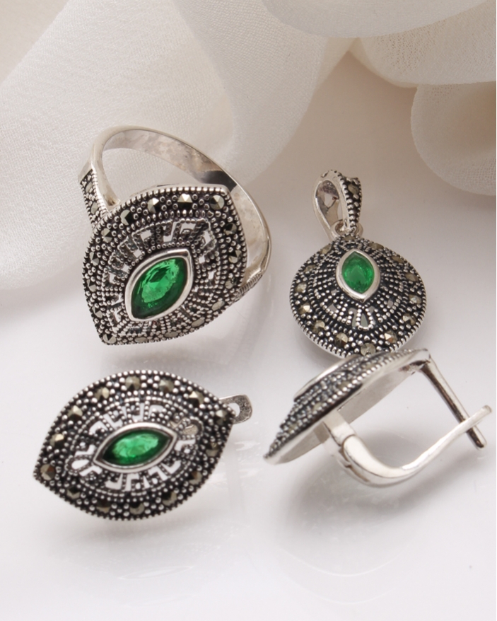 Set argint cu marcasite cod 3-39881, gr11.7