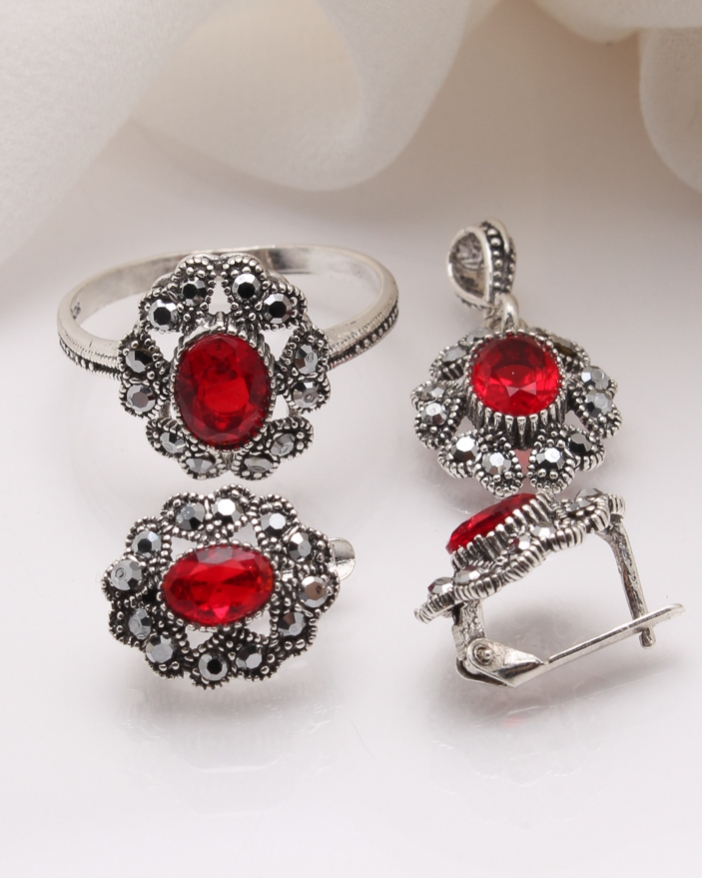 Set argint cu marcasite cod 3-39947, gr6.9