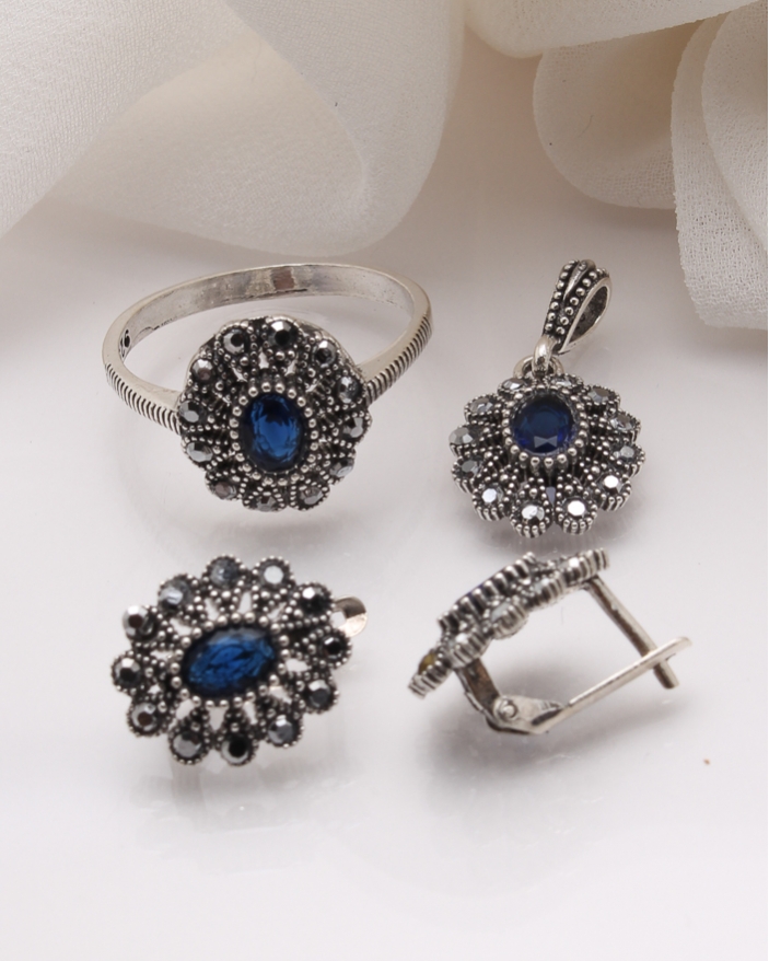 Set argint cu marcasite cod 3-39959, gr7.4