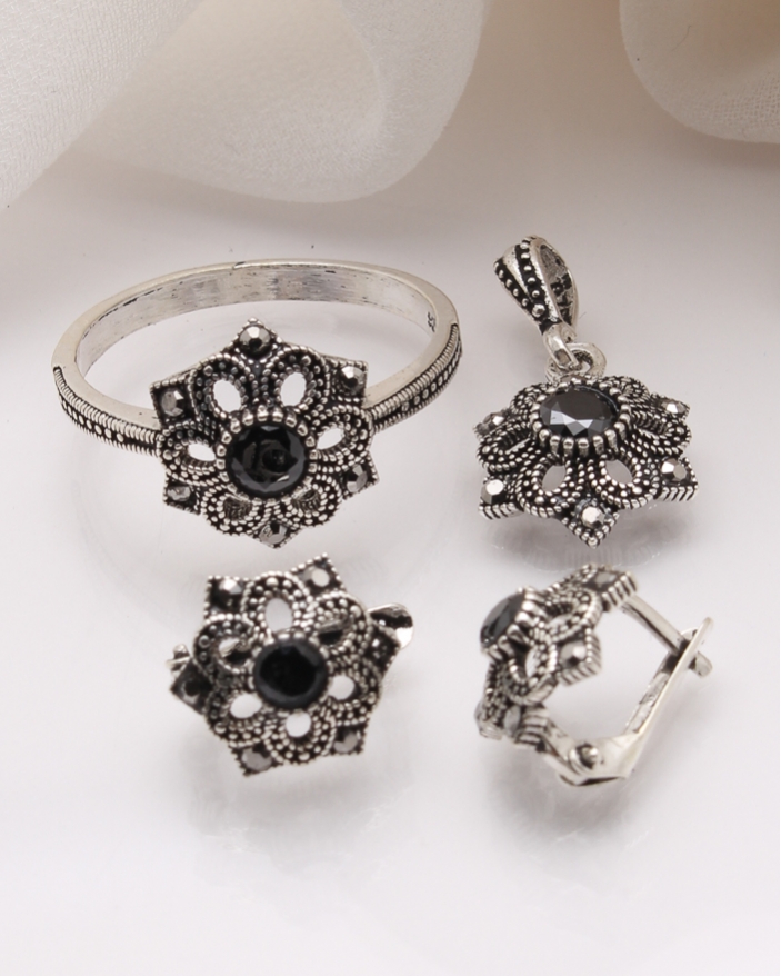 Set argint cu marcasite cod 3-39965, gr6.5