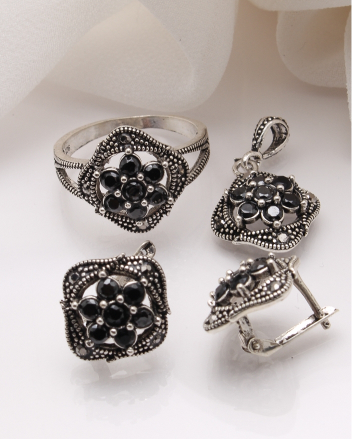 Set argint cu marcasite cod 3-39971, gr9.9