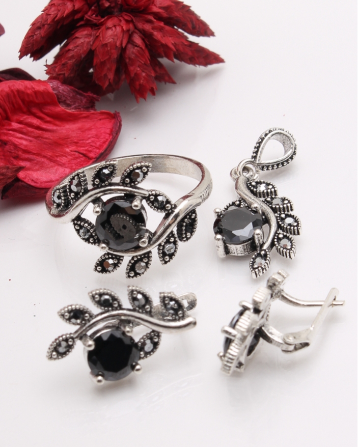 Set argint cu marcasite cod 3-41457, gr9.3