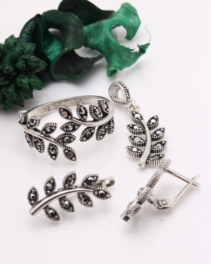 Set argint cu marcasite cod 3-41461, gr6.6