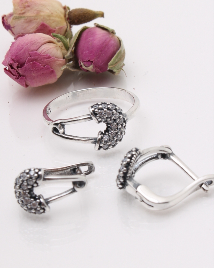 Set argint si cubic zirconia cod 3-41827, gr4.8