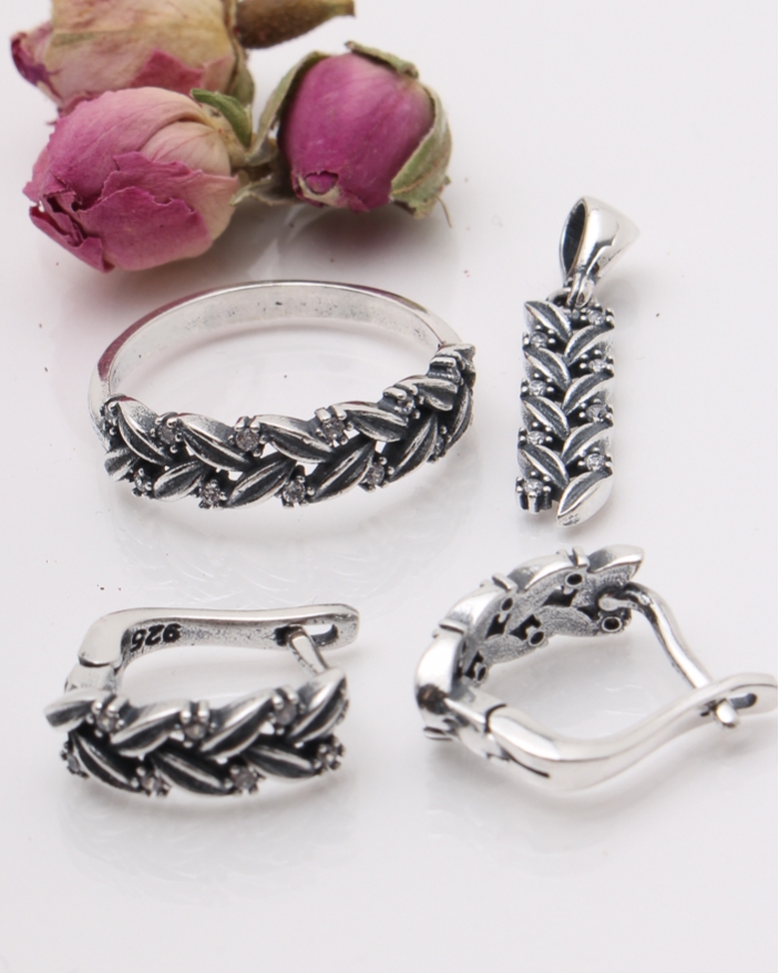 Set argint si cubic zirconia cod 3-41838, gr8.1
