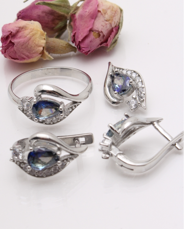 Set argint si cubic zirconia cod 3-41875, gr8.3