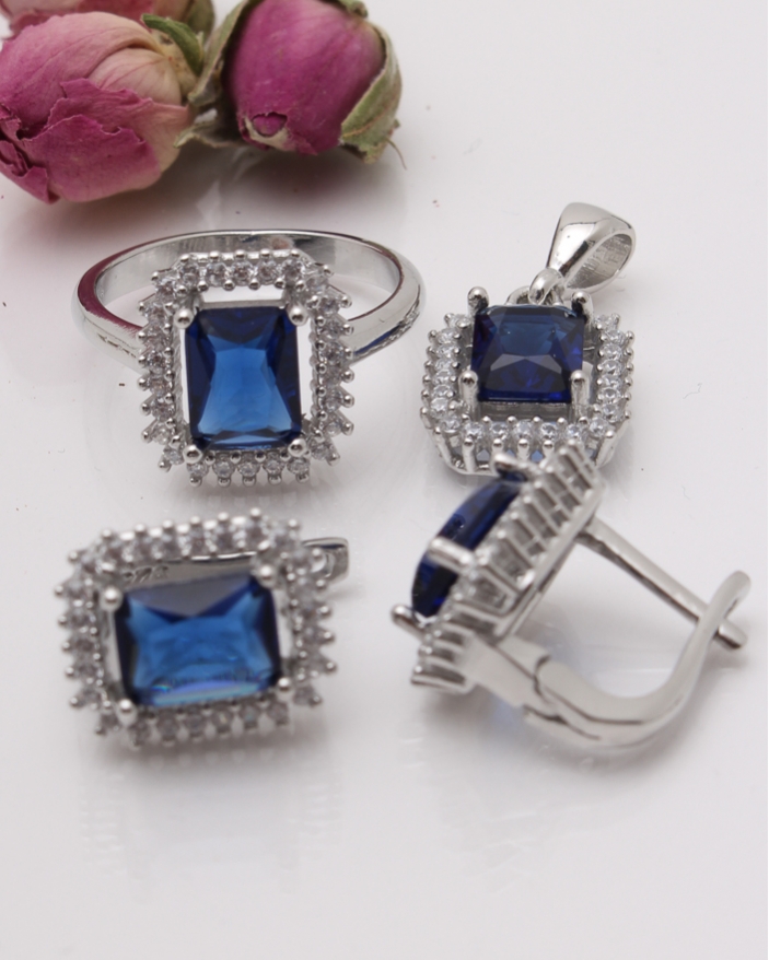 Set argint si cubic zirconia cod 3-41876, gr10.2