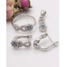Set argint si cubic zirconia cod 3-41926, gr6.4