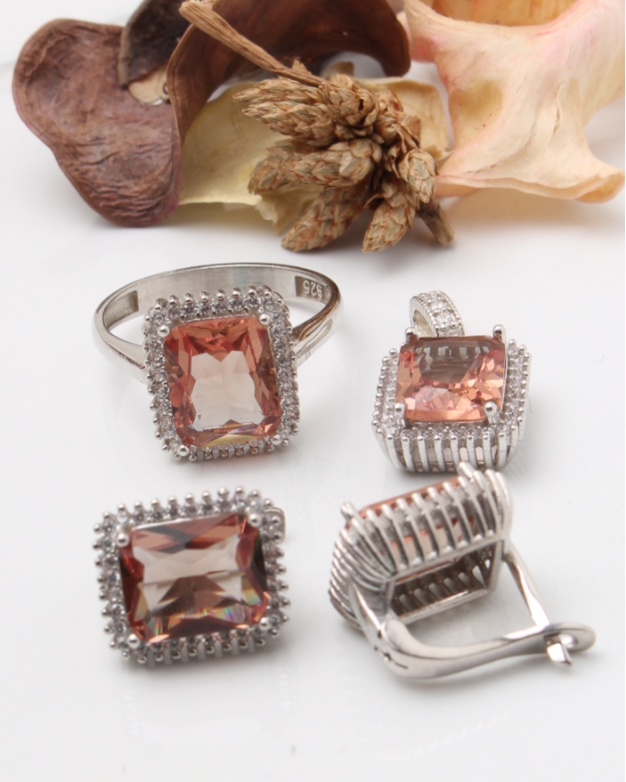 Set argint si cubic zirconia cod 3-43558, gr11.4