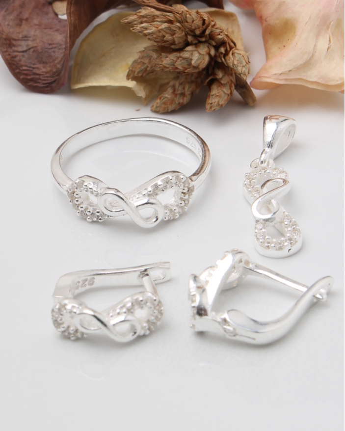 Set argint si cubic zirconia cod 3-43643, gr6.7