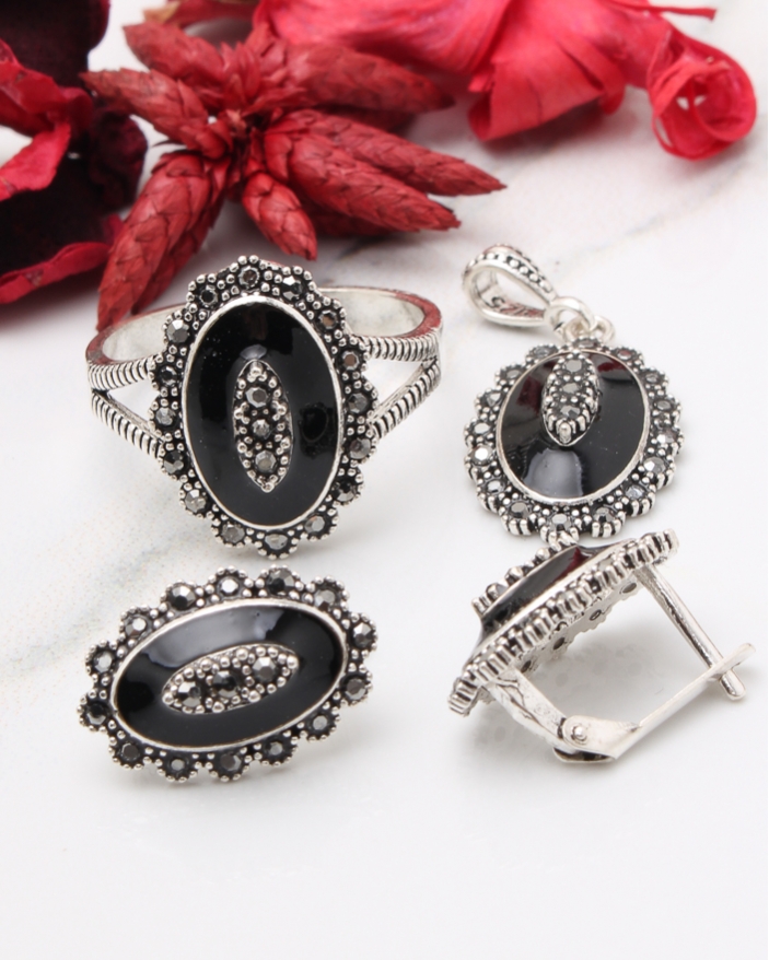 Set argint cu marcasite cod 3-43816, gr9.4