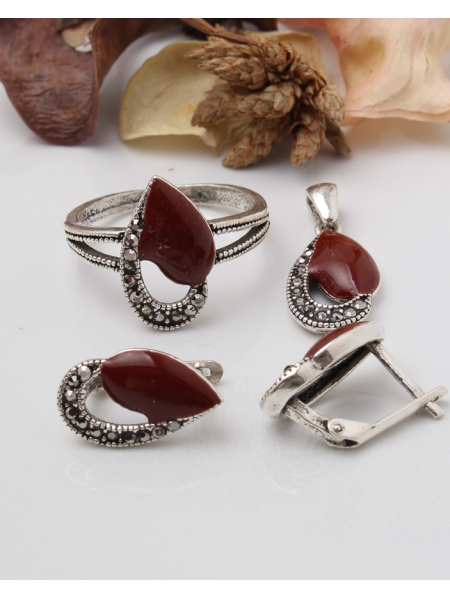Set argint cu marcasite cod 3-43831, gr7.8
