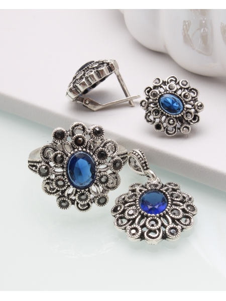 Set argint cu marcasite cod 3-45058, gr10.9