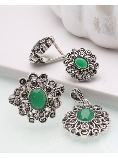 Set argint cu marcasite cod 3-45059, gr11.3