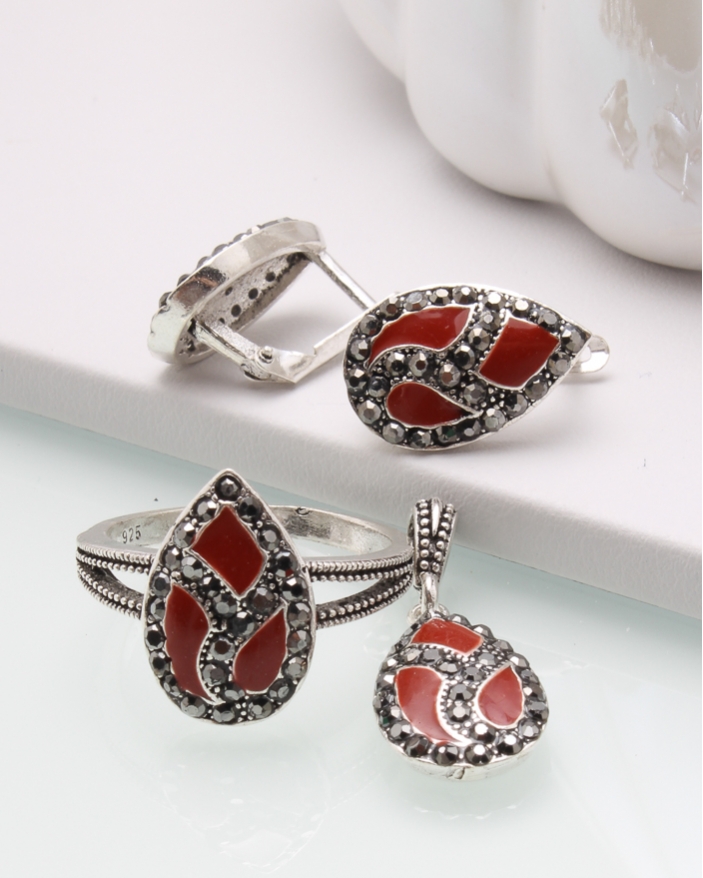 Set argint cu marcasite cod 3-45061, gr8.1
