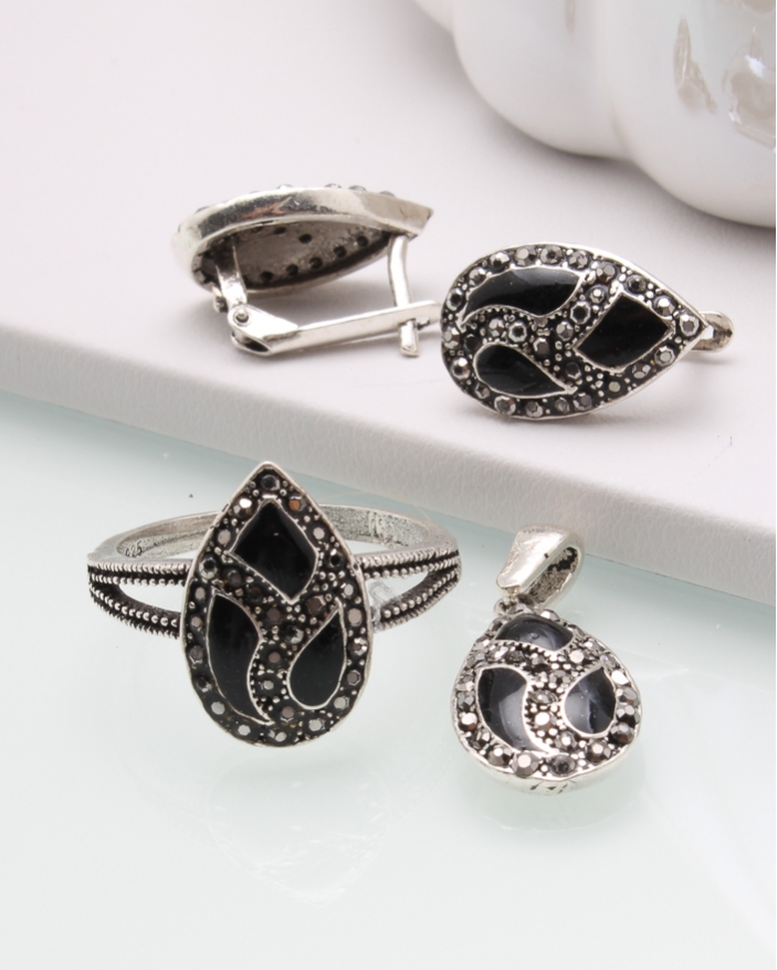 Set argint cu marcasite cod 3-45063, gr7.8