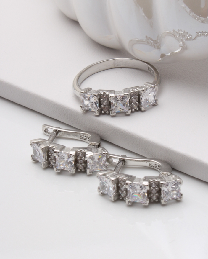 Set argint si cubic zirconia cod 3-45771, gr7.3