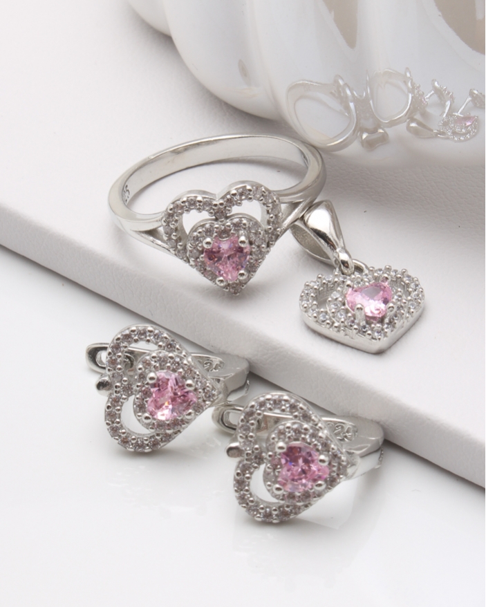 Set argint si cubic zirconia cod 3-45773, gr7.4