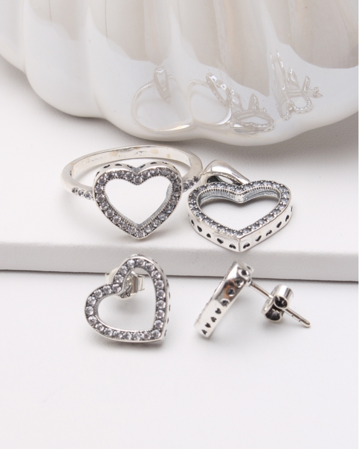 Set argint inima cod 3-46981, gr6.2
