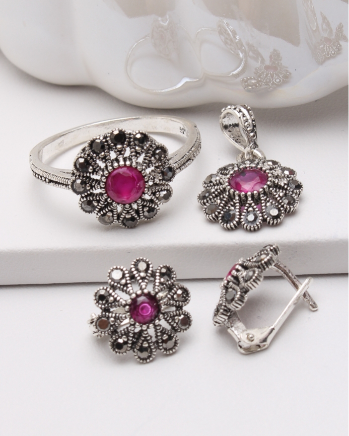 Set argint cu marcasite cod 3-47169, gr6.9