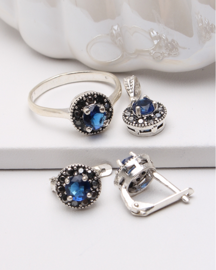 Set argint cu marcasite cod 3-47171, gr6.6