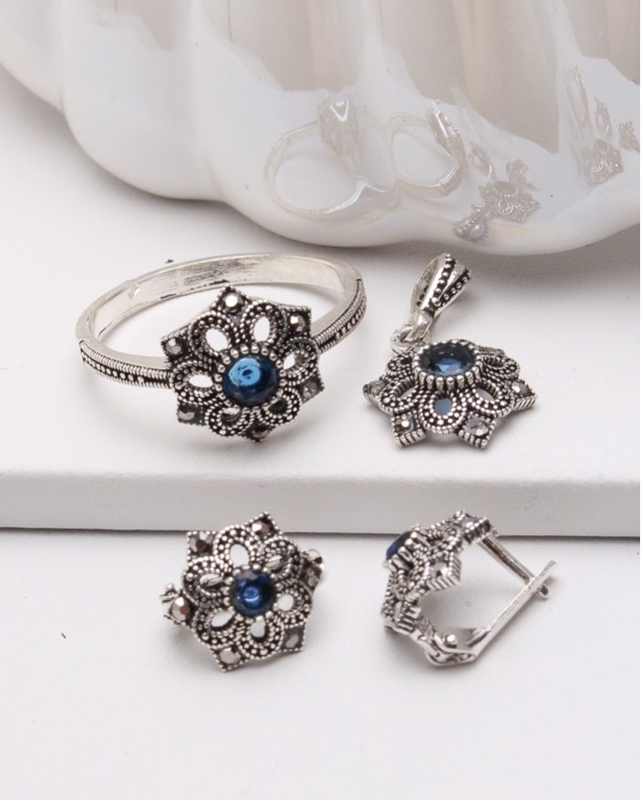 Set argint cu marcasite cod 3-47179, gr6.5