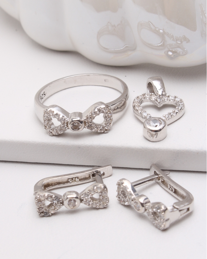 Set argint fundita cod 3-47324, gr6