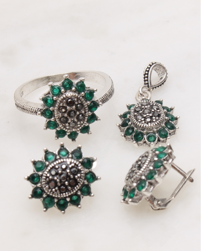 Set argint cu marcasite cod 3-47820, gr8.9