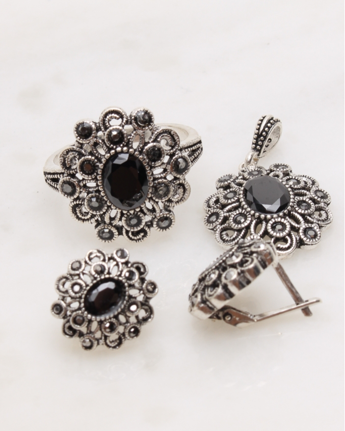 Set argint cu marcasite cod 3-47845, gr14.8