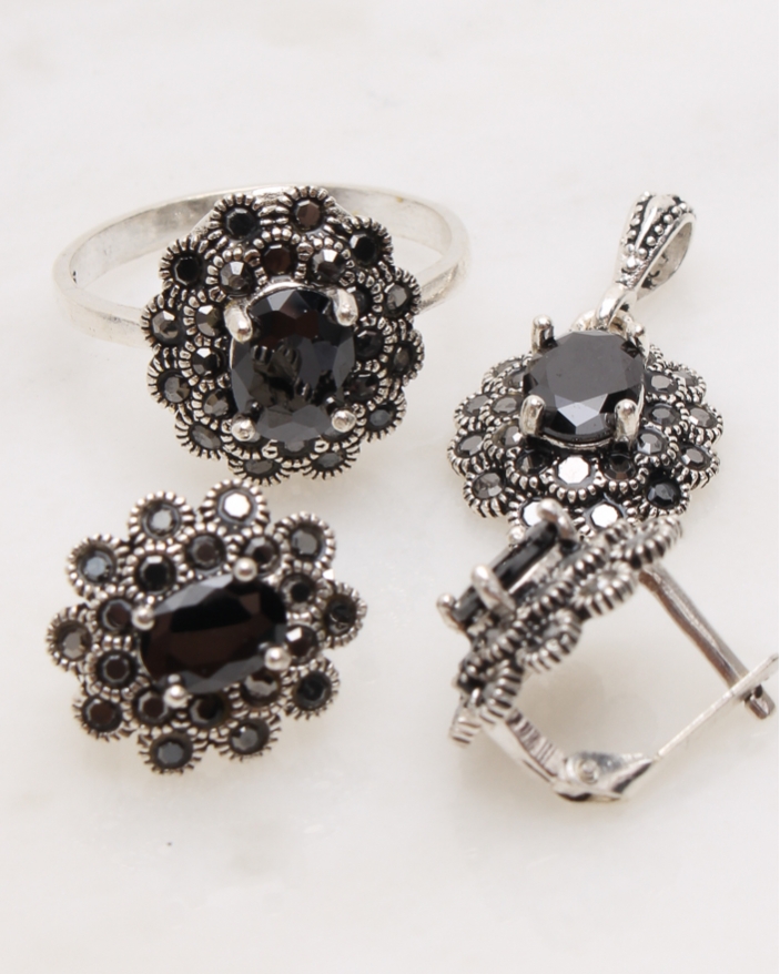 Set argint cu marcasite cod 3-47848, gr9.9