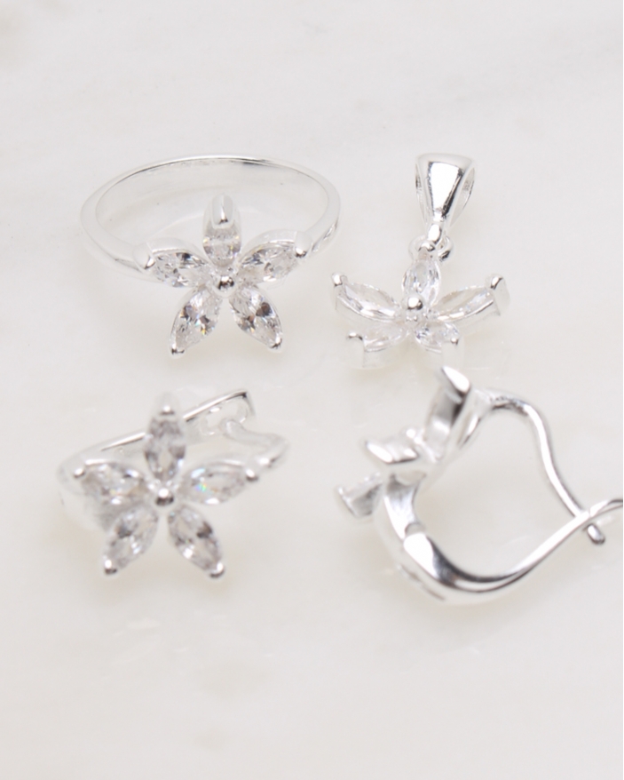 Set argint si cubic zirconia cod 3-48320, gr7.8