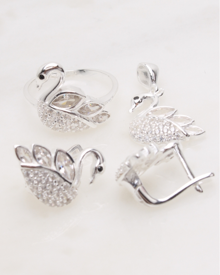 Set argint lebada cod 3-48322, gr9.3