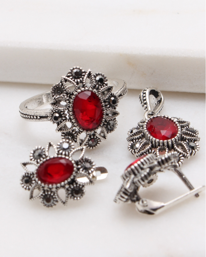 Set argint cu marcasite cod 3-48799, gr7.8