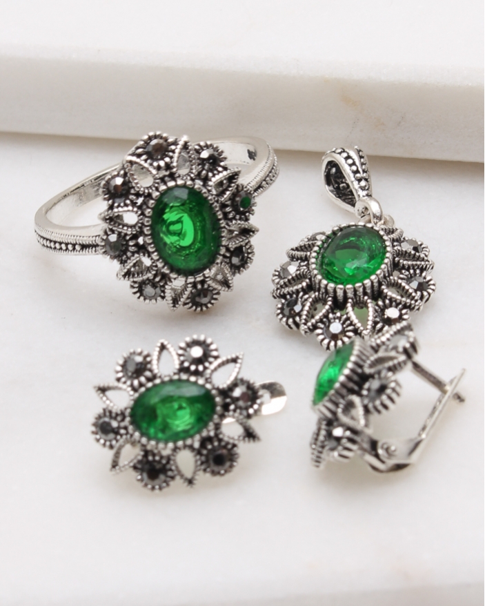 Set argint cu marcasite cod 3-48800, gr7.9