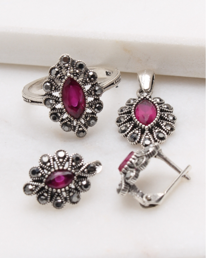 Set argint cu marcasite cod 3-48807, gr7.1