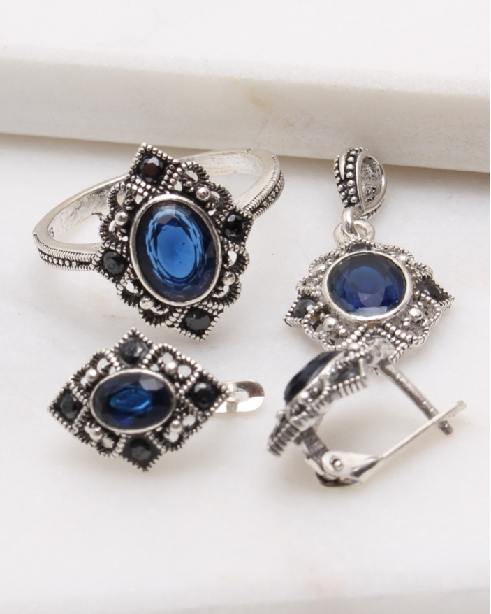 Set argint cu marcasite cod 3-48808, gr7