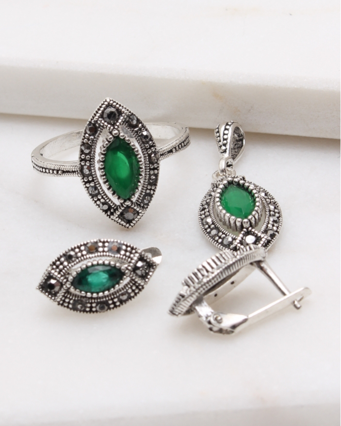 Set argint cu marcasite cod 3-48810, gr7.3